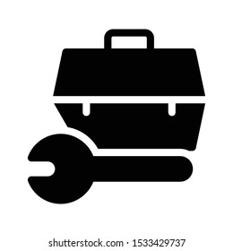 toolskit glyph flat vector icon