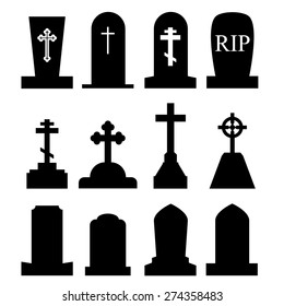 Toombstone, Grave Icon Set