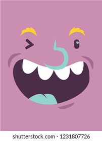 Toon character face for avatar