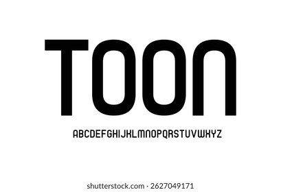 Toon font typeset — perfect for logos, headlines, and a wide range of creative projects, delivered as a clean vector illustration