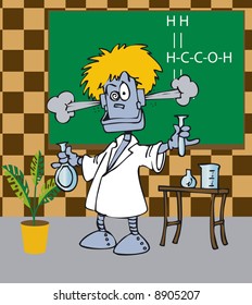 Toonimal Scientist - Illustration Vector