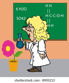 Toonimal Scientist - Illustration Vector
