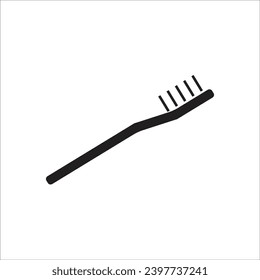 plantilla de línea de icono de vectores de brocha de rollo