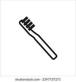 plantilla de línea de icono de vectores de brocha de rollo