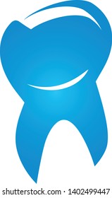 Tooth abstract with smile logo