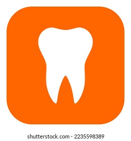 Tooth and app icon on white