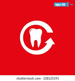 tooth arrow