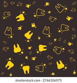 Tooth art modern style trendy design ravishing vector background.eps
