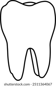 tooth black icon no background