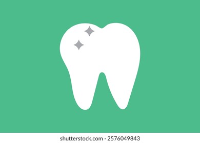 Tooth black icon symbol silhouette flat design style sign. Tooth simple silhouette on white. Dentist cocnept. Modern, minimalist icon in black color. Web site and mobile app design vector element.