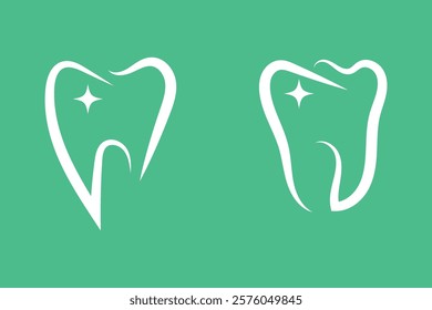 Tooth black icon symbol silhouette flat design style sign. Tooth simple silhouette on white. Dentist cocnept. Modern, minimalist icon in black color. Web site and mobile app design vector element.