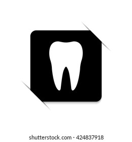 Tooth  - black vector icon