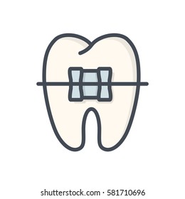 tooth brace icon