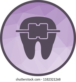 Tooth with Braces