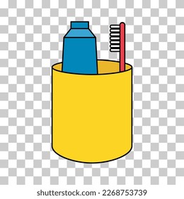 Tooth brush care icon, dental hygiene web sign, health medicine vector illustration .