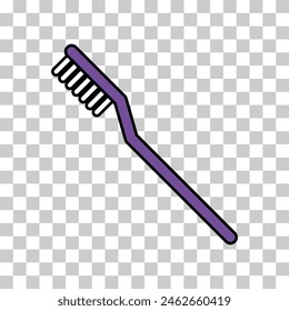 Tooth brush care icon, dental hygiene web sign, health medicine vector illustration .