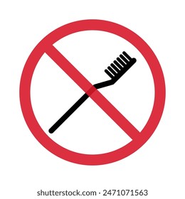 Tooth brush care icon, dental hygiene web sign, health medicine vector illustration .