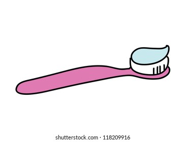 tooth brush cartoon