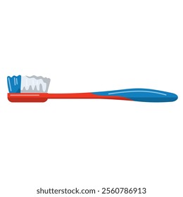 Tooth brush flat icon design vector illustration, toothbrush clip art, clipart toothbrush isolated on white background