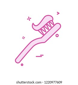 Tooth brush icon design vector