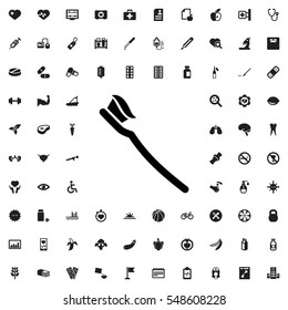 tooth brush icon illustration isolated vector sign symbol