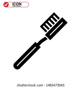 tooth brush icon isolated sign symbol vector illustration - high quality black style vector icons
