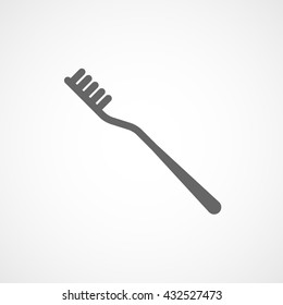 Tooth Brush Icon On White Background