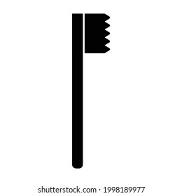 icono del cepillo dental glifo simple para cualquier propósito