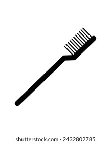 icono del cepillo de dientes, vector mejor icono plano.