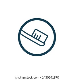 tooth brush icon vector logo template