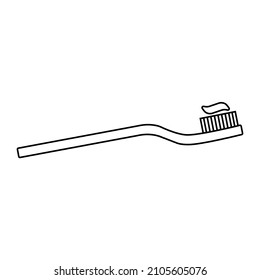 Tooth Brush Icon Vector Symbol Illustration
