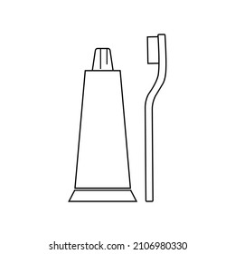 Tooth Brush Icon Vector Symbol Illustration