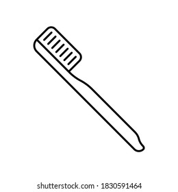 Tooth Brush Simple Line Icon