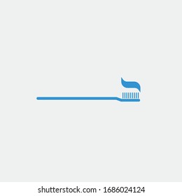 tooth brush vector icon brushing teeth dental hygiene