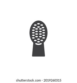 Tooth brush vector icon. filled flat sign for mobile concept and web design. Dental toothbrush glyph icon. Symbol, logo illustration. Vector graphics