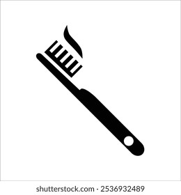 tooth brush vector icon line template