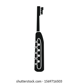 Tooth brush vector icon.Black vector icon isolated on white background tooth brush .