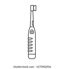 Tooth brush vector icon.Line vector icon isolated on white background tooth brush.