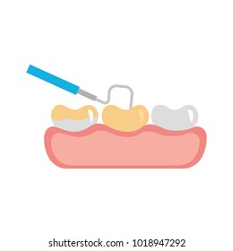 tooth care with dentistry hook