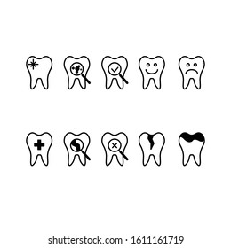 Tooth care icon , icon set
