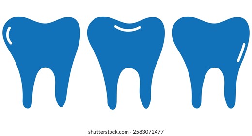 Tooth Care Line Icon Set. Dental Implant, Orthodontic Protection Linear Pictogram. Dental Treatment Sign. Tooth icon set. Dentistry symbol. Medical sign. Dental health. Tooth sign. Design eps 10