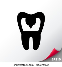 Tooth with Caries Icon