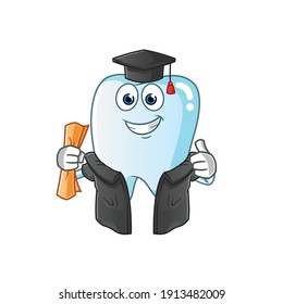 tooth character. cartoon mascot vector