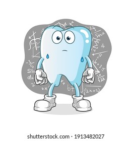 tooth character. cartoon mascot vector