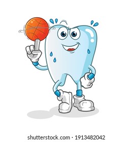 tooth character. cartoon mascot vector