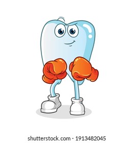 tooth character. cartoon mascot vector