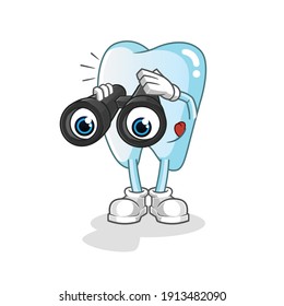 carácter dental. vector de mascota de dibujos animados