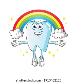 carácter dental. vector de mascota de dibujos animados