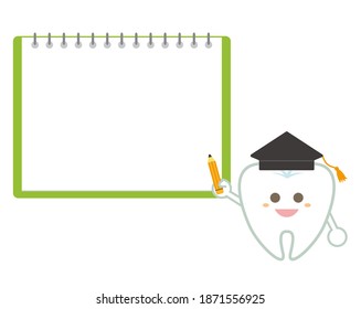 Tooth character illustration. Dentist . dental clinic　