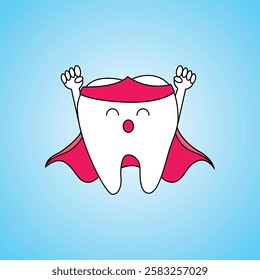 Tooth Character vector illustration 2
